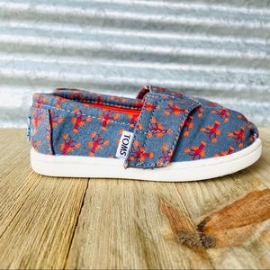 Toms Toddlers Slip-on Blue Color Walking Shoes